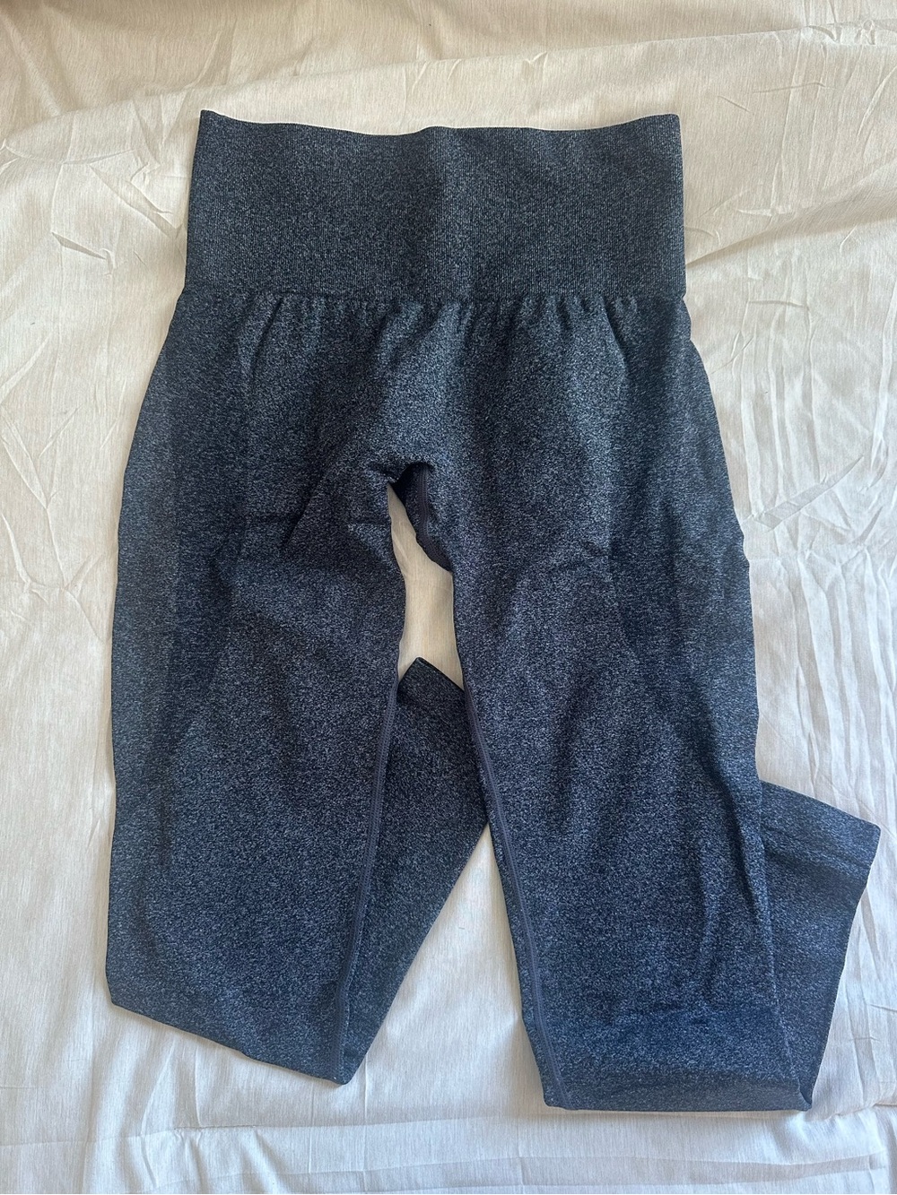 High-Waist Active Leggings in Dark Heather Gray